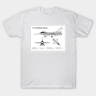 F-16 Fighting Falcon Fighter - BD T-Shirt